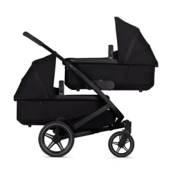 Joolz Geo3 Carrinho de Bebé (Twin) - Para gémeos ou dois bebés dos 0 aos 4 anos - Space black