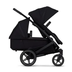 Joolz Geo3 Carrinho de Bebé (Twin) - Para gémeos ou dois bebés dos 0 aos 4 anos - Space black