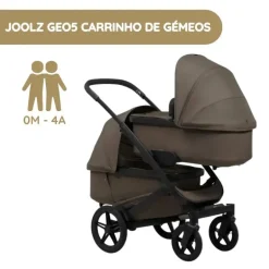 Joolz Geo5 Carrinho de Gémeos - Hazel brown