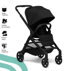 Joolz Hub2 Carrinho de Bebé - Citadino 3-em-1 dos 0 aos 4 anos - Space black