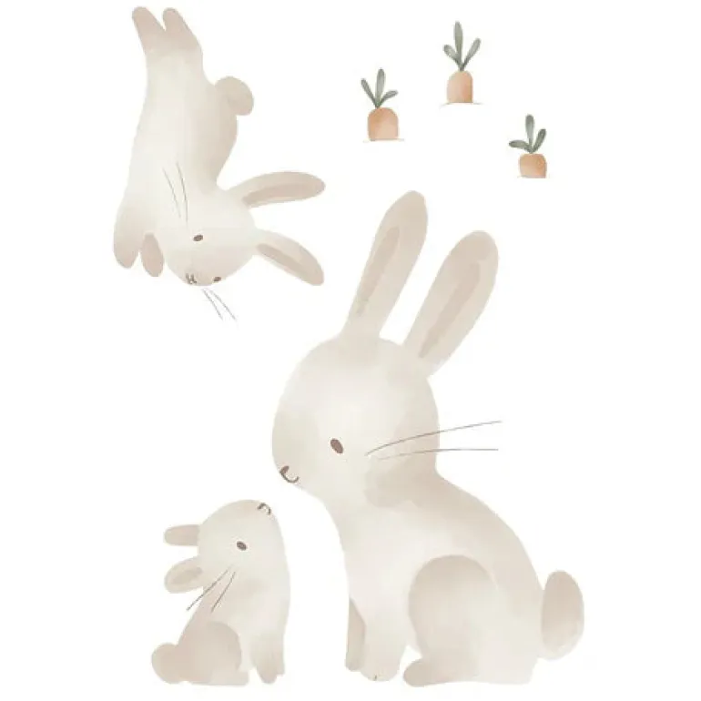 Little Dutch Autocolantes de Parede - Baby Bunny