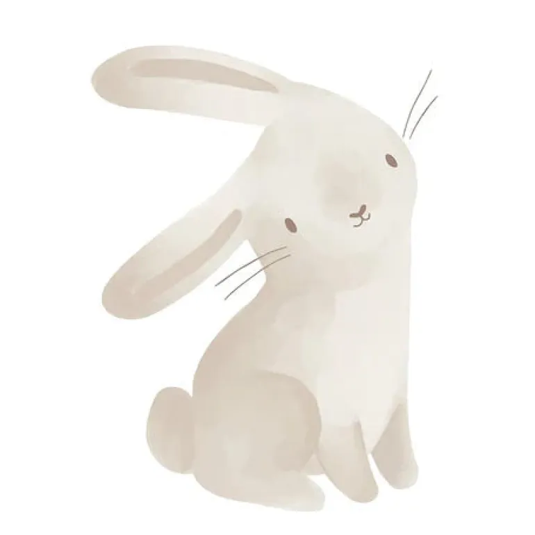 Little Dutch Autocolantes de Parede - Baby Bunny