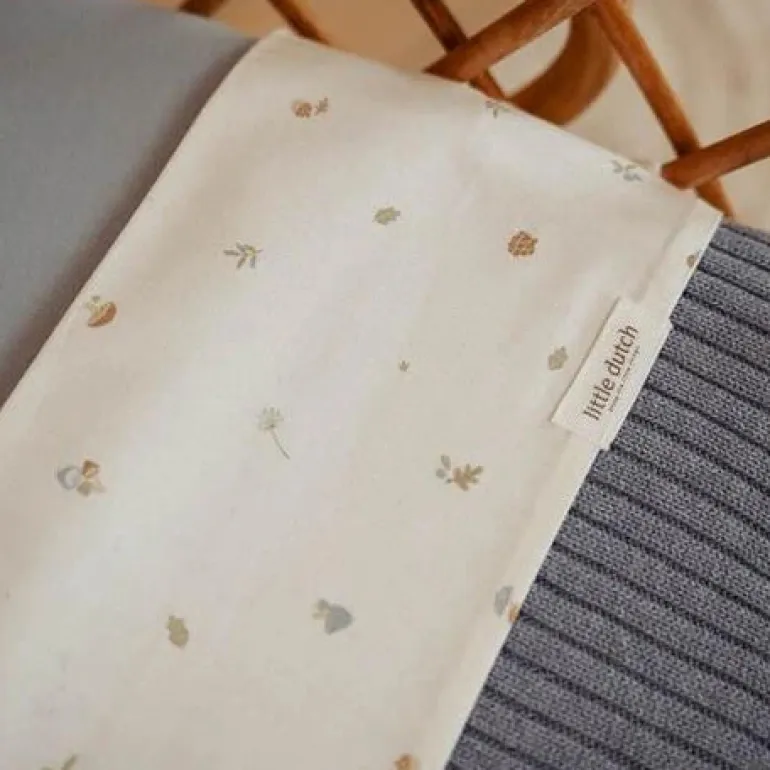 Little Dutch Manta de Malha para Alcofa | Bassinet Blanket | Pure Denim Blue
