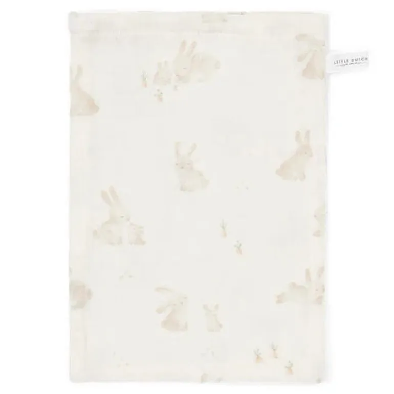 Little Dutch Mini Toalhinhas de Higiene | Washcloths - Baby Bunny / Bege