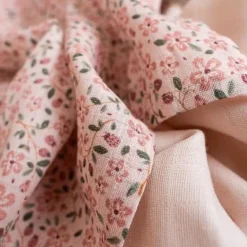 Little Dutch Swaddles 70 x 70 em Musselina - Soft Pink ; Fairy Floral