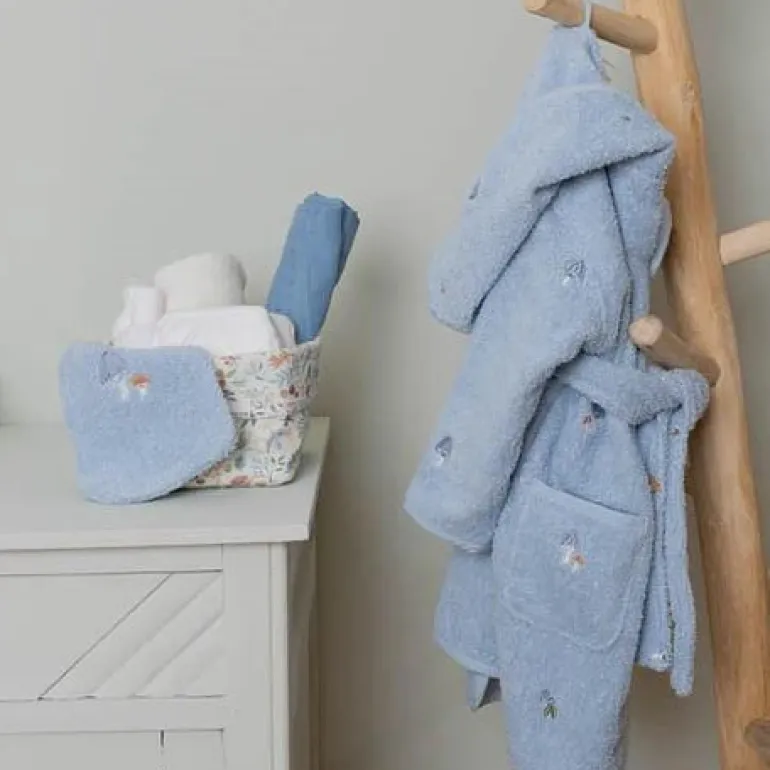 Little Dutch Swaddle 120 x 120 em Musselina - Pure Denim Blue