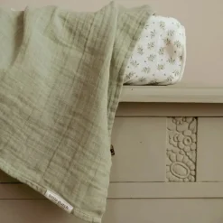 Little Dutch Swaddle 120 x 120 em Musselina - Sage