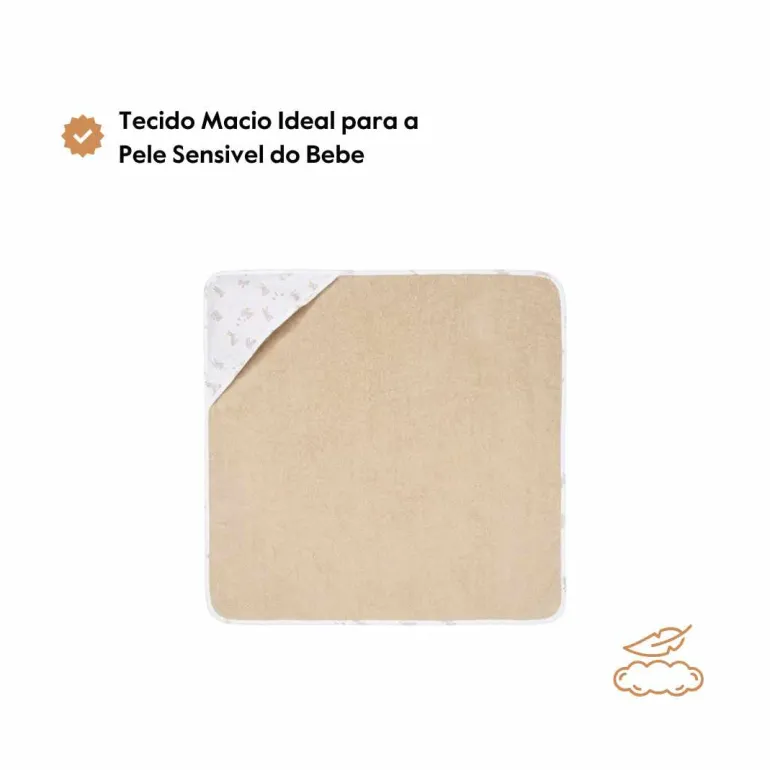Little Dutch Toalha com Capuz em Musselina - Baby Bunny
