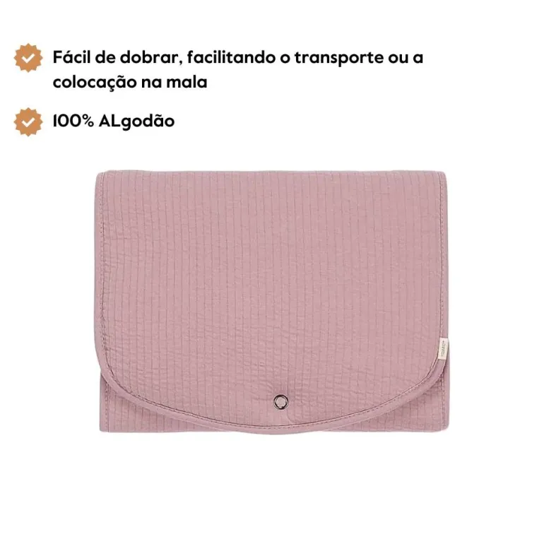 Little Dutch Troca-Fraldas Portátil Comfort | Pure Mauve