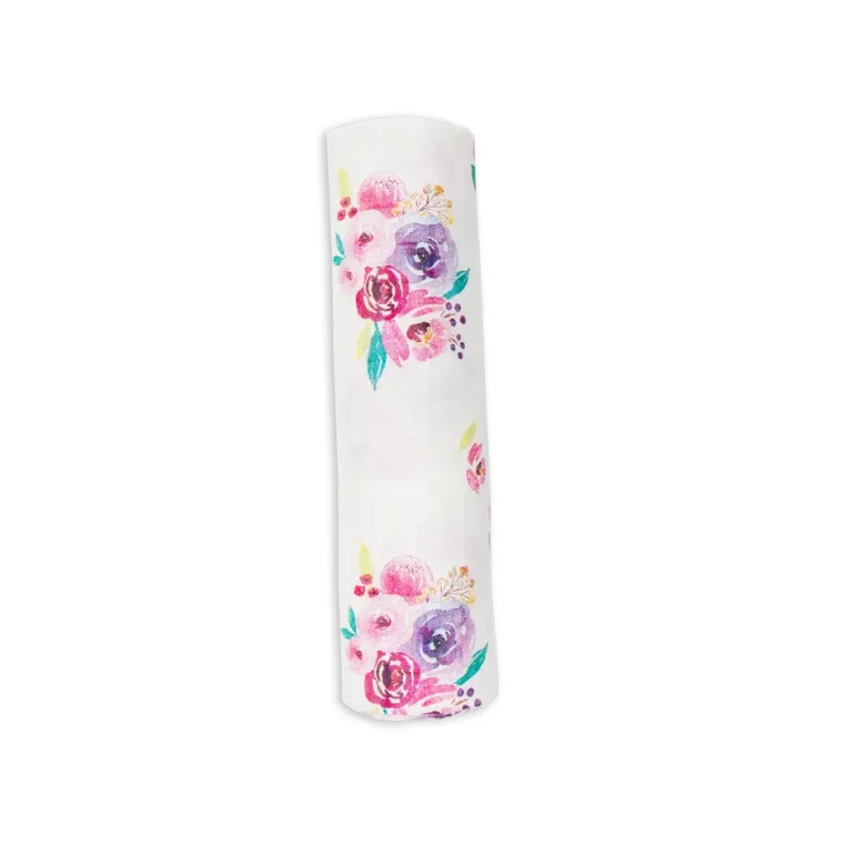 Lulujo - Musselina de Bambu 120x120cm - Peonias