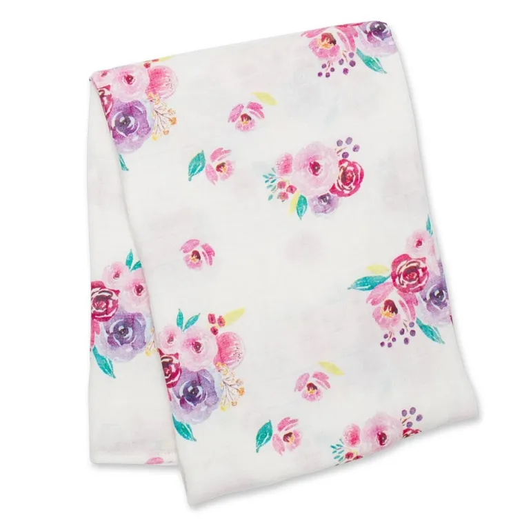 Lulujo - Musselina de Bambu 120x120cm - Peonias