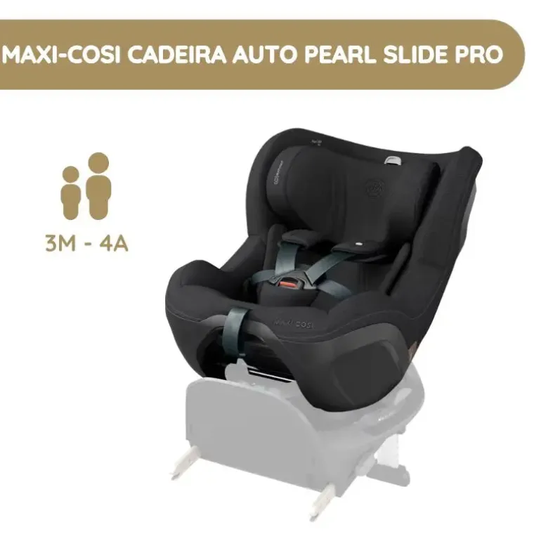 Maxi-Cosi Cadeira Auto Pearl Slide Pro - Authentic Black