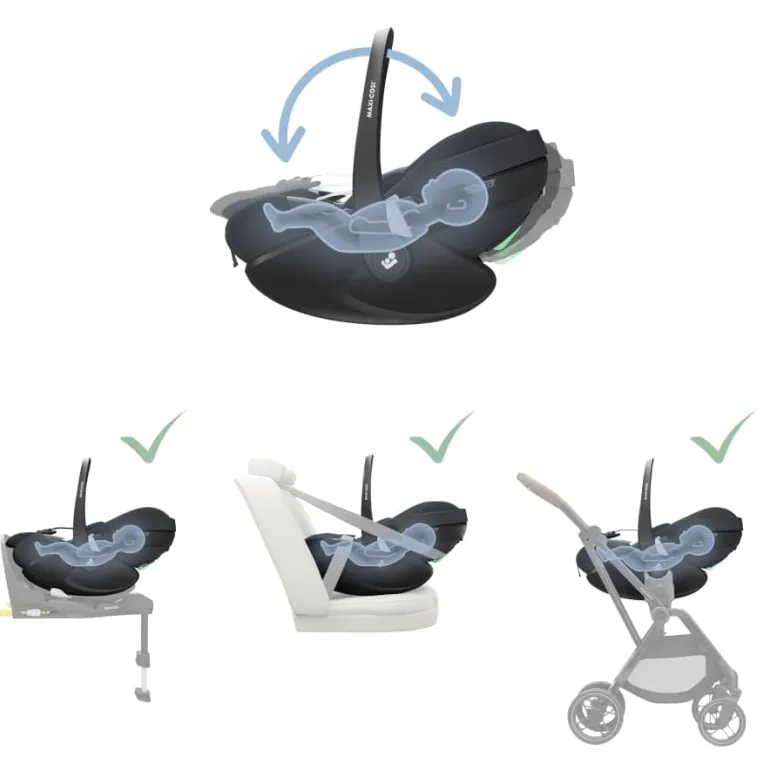 Maxi-Cosi Cadeira Auto Pebble 360 Pro - Essential Graphite