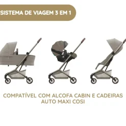 Maxi-Cosi Carrinho de Bebé Fame Cabin - Sapphire Sand