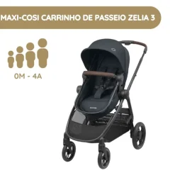 Maxi-Cosi Carrinho de Bebé Zelia 3 - Essential Graphite