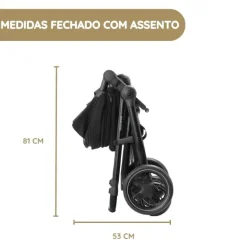 Maxi-Cosi Carrinho de Bebé Zelia 3 - Essential Graphite