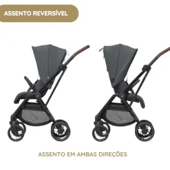 Maxi-Cosi Leona 2 Carrinho de Bebé - Twillic Black