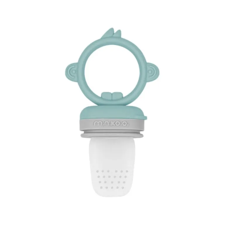 Minikoioi Alimentador Anti-Asfixia Pulps - Aqua Green/Powder Grey