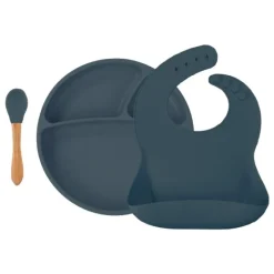 Minikoioi - Conjunto de Alimentação BLW Set II - Azul Escuro
