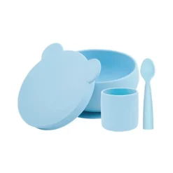 Minikoioi - Conjunto de Alimentação BLW Set I - Azul Mineral