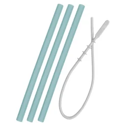 Minikoioi Palhas Silicone - Aqua Green - 3 Uni/Escova