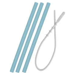 Minikoioi Palhas Silicone - Mineral Blue - 3 Uni/Escova