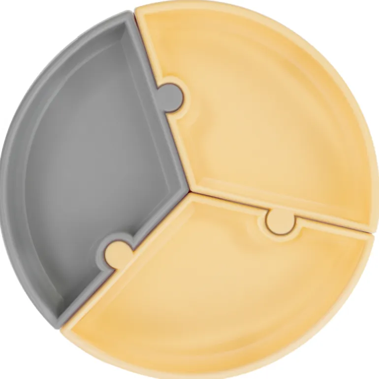 Minikoioi Prato Puzzle - Cinza e Amarelo