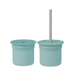 Minikoioi Sip+Snack - Aqua Green/Powder Grey