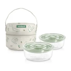 Miniland Conjunto de 2 Recipientes Naturround - Chip