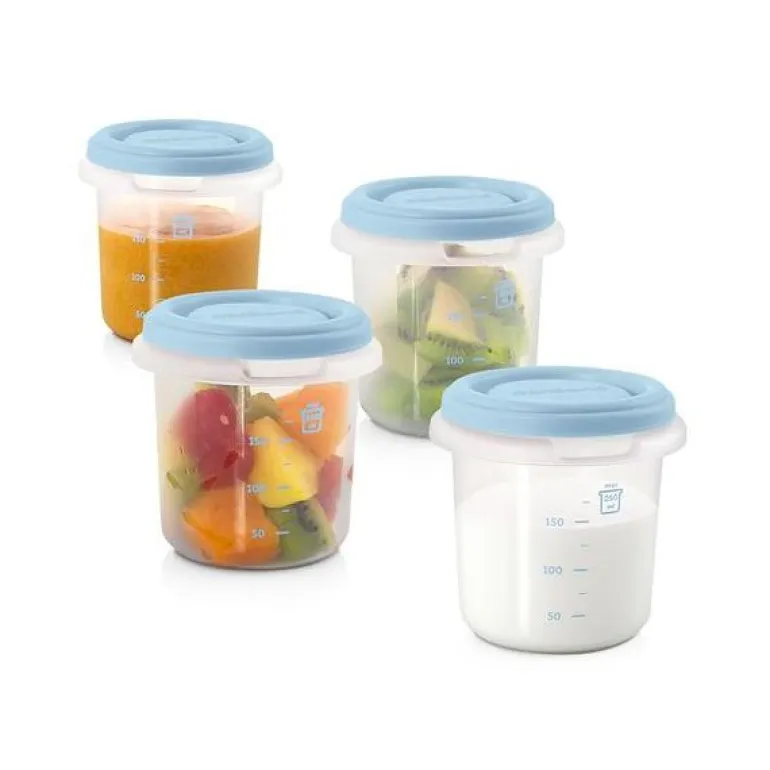 Miniland Conjunto de 4 Recipientes 250ml - Azul