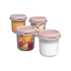 Miniland Conjunto de 4 Recipientes 250ml - Blush