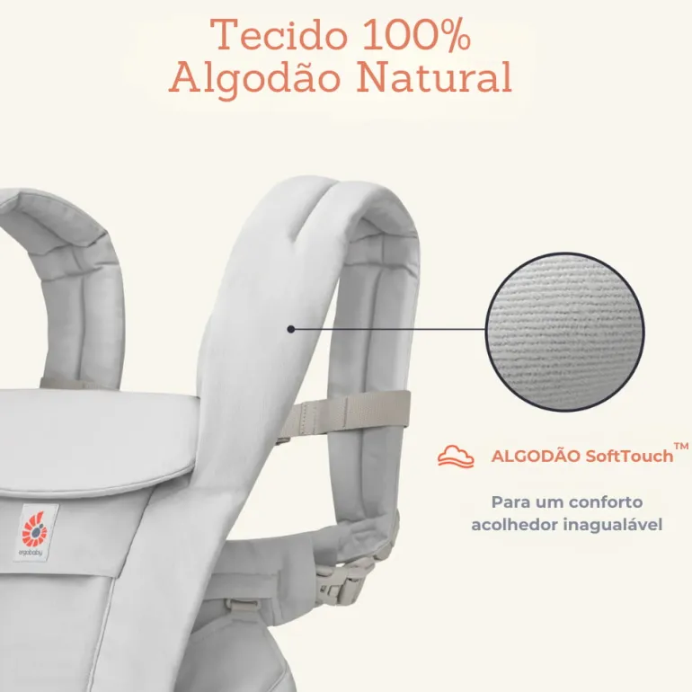 Mochila Porta-bebés Omni Deluxe Algodão da Ergobaby - Onyx Black