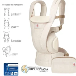 Mochila Porta-bebés Omni Deluxe Linho da Ergobaby - Natural