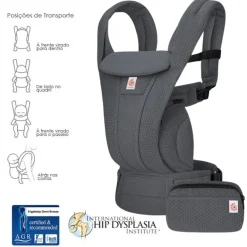 Mochila Porta-bebés Omni Deluxe Mesh da Ergobaby - Graphite Grey