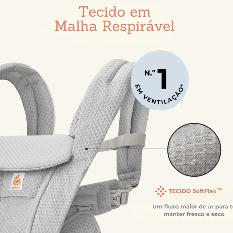 Mochila Porta-bebés Omni Deluxe Mesh da Ergobaby - Midnight Blue