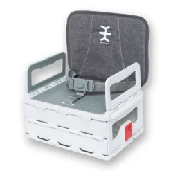 Nikidom - Cadeira de Refeição Portátil Flat - Heather Grey
