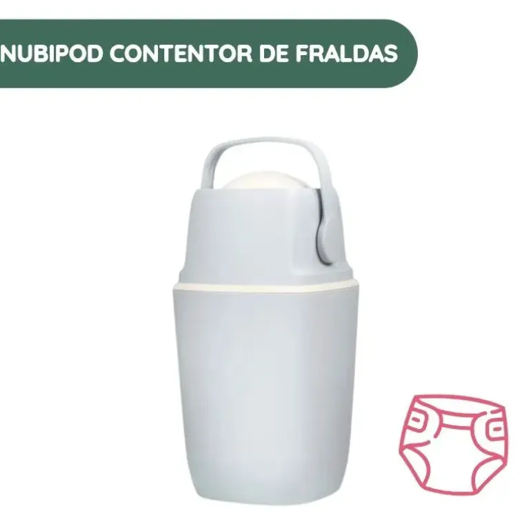 NubiPod Contentor de Fraldas - Grey