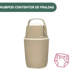 NubiPod Contentor de Fraldas - Brown