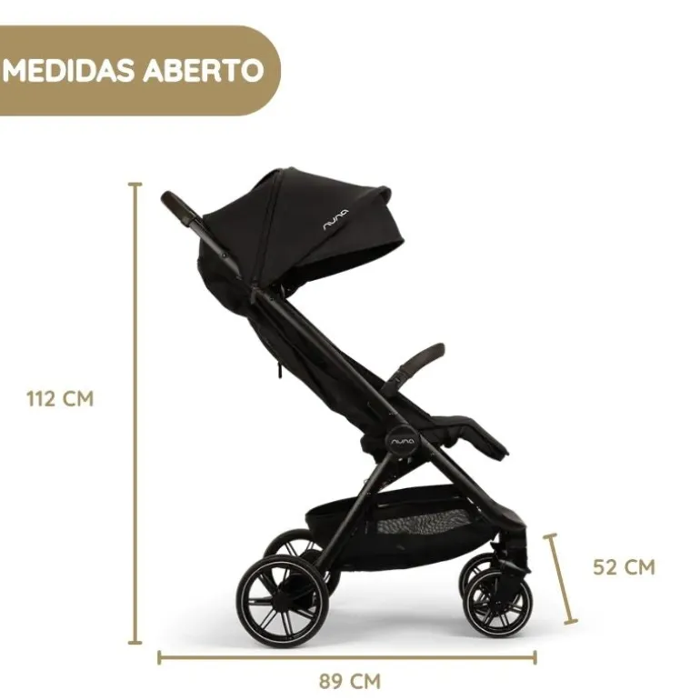 Nuna Carrinho de Bebé Trvl Lx - Caviar
