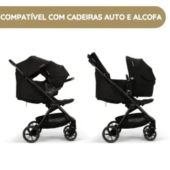 Nuna Carrinho de Bebé Trvl Lx - Caviar