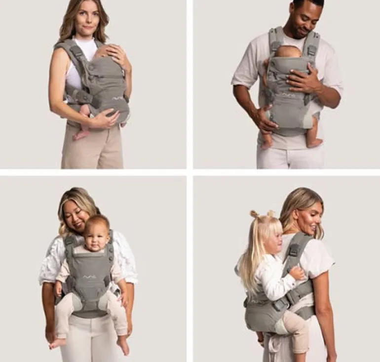 Nuna Mochila Portabebés Cudl Clik - Caviar
