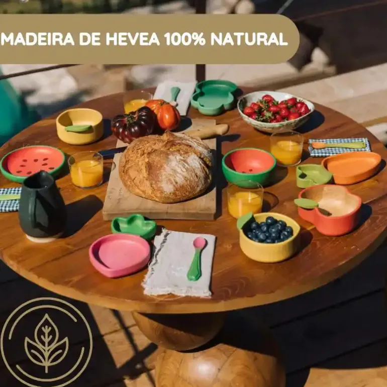 Oli & Carol Taça e Colher em Madeira Limão