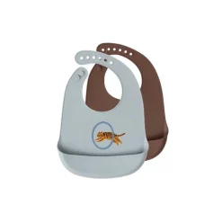 OYOY - Pack de 2 Babetes Silicone - Tiger