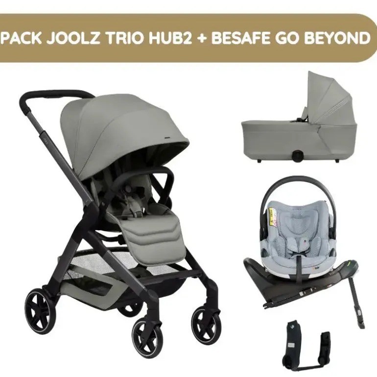 Pack Joolz Trio Hub2 + BeSafe Go Beyond - Sage Green