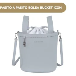Pasito a Pasito Bolsa Bucket Icon Sky