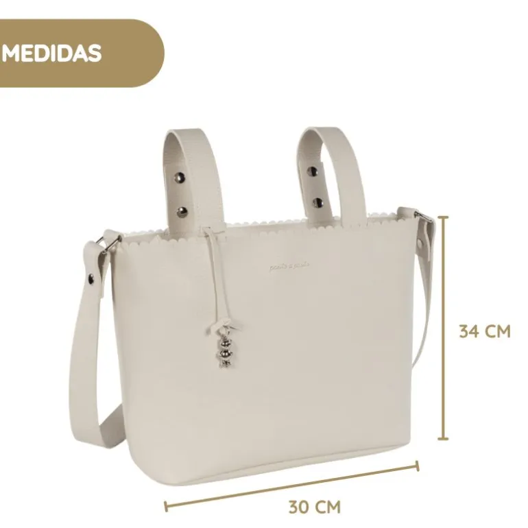 Pasito a Pasito Mala Crossbody Icon - Cream