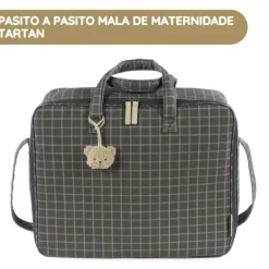 Pasito a Pasito Mala de Maternidade Tartan