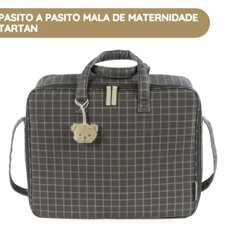 Pasito a Pasito Mala de Maternidade Tartan