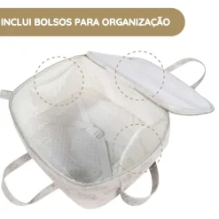 Pasito a Pasito Mala de Maternidade Toile de Jouy - Cream