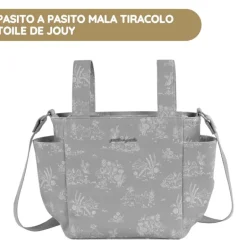 Pasito a Pasito Mala Tiracolo Toile de Jouy - Forest